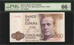 SPAIN. Banco de Espana. 5000 Pesetas, 1979. P-160. PMG Gem Uncirculated 66 EPQ.