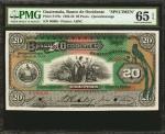 GUATEMALA. Banco de Occidente. 20 Pesos, 1903-20. P-S179s. Specimen. PMG Gem Uncirculated 65 EPQ.
