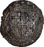 MEXICO. "Royal" Presentation Cob 8 Reales, ND (ca. 1589-98)-Mo F. Mexico City Mint. Philip II. NGC E