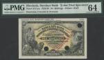 Barclays Bank (Dominion, Colonial and Overseas), Rhodesia issue, colour trial 10 Shillings, Salisbur