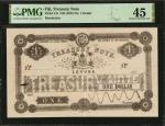 FIJI. Treasury Note. 1 Dollar, ND (1872-73). P-14r. Remainder. PMG Choice Extremely Fine 45.