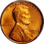 1946-D Lincoln Cent. Repunched Mintmark. MS-67+ RD (PCGS). CAC.