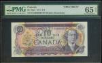 1971年加拿大拾圆样票，PMG65EPQ