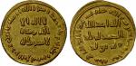 UMAYYAD: Abd al-Malik, 685-705, AV dinar (4.31g), NM (Dimashq), AH78, A-125, interesting small graff