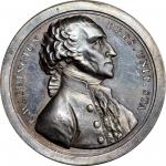 Circa 1859 Sansom Medal. U.S. Mint Restrike. Musante GW-59, Baker-72. Silver. Plain edge. SP-63+ (PC