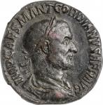 GORDIAN I, A.D. 238. AE Sestertius (21.32 gms), Rome Mint, A.D. 238. NGC VF, Strike: 4/5 Surface: 3/