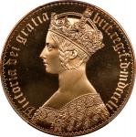 1851年澳大利亚后铸 5 先令铜币。AUSTRALIA. Copper Fantasy 5 Shillings, "1851". Victoria. PCGS PROOF-67 Red.