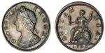 x NGC PF64 | George II (1727-1760), Proof Farthing, 1730, *in silver*, young laureate, draped and cu