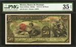 MEXICO. Banco de Durango. 50 Pesos, 1914. P-S276Aa. PMG Choice Very Fine 35 EPQ.