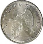 CHILE. 5 Pesos, 1927-So. Santiago Mint. PCGS MS-64.
