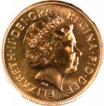 GREAT BRITAIN. Sovereign, 2003. Llantrisant Mint. Elizabeth II. NGC MS-68.
