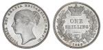 Great Britain. Victoria (1837-1901). Shilling, 1859/9. Second young head left, no initials, rev. Cro