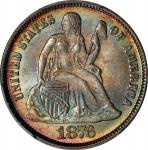 1876 Liberty Seated Dime. MS-65 (PCGS).