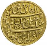 BENGAL PRESIDENCY: private bullion AV ½ mohur (5.40g), "Murshidabad", "year 19", with the name Chera