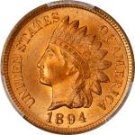 1894 Indian Cent. MS-67 RD (PCGS).