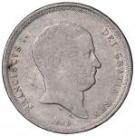 Italian coins;NAPOLI Francesco I (1825-1830) Piastra 1825 - Magliocca 467 AG (g 27.43) Piccola screp
