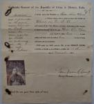 1918年中华民国驻古巴哈瓦那总领事馆护照一本，签发日期1926年11月17日，保存完好
