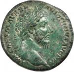 MARCUS AURELIUS, A.D. 161-180. AE Sestertius (23.62 gms), Rome Mint, A.D. 161-162.