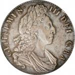 GREAT BRITAIN. Crown, 1700 Year DVODECIMO. London Mint. William III. PCGS Genuine--Cleaned, AU Detai