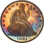 1881 Liberty Seated Half Dollar. WB-101. Type I Reverse. Proof-66 (PCGS). CAC.
