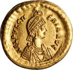 PULCHERIA (SISTER OF THEODOSIUS II & WIFE OF MARCIAN), 441-450 A.D. AV Solidus (4.53 gms), Constanti