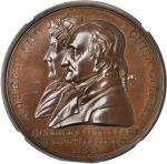 1821 Robert and Louisa Gilmore Personal Medal. Bronze. 41 mm. By Faulkner. Julian PE-13. MS-64 BN (N