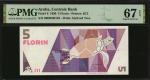 ARUBA. Lot of (5). Centrale Bank. 5 to 100 Florin, 1990. P-6 to 10. PMG Gem Uncirculated 66 EPQ to S