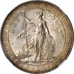 1904/898-B年英国贸易银元站洋一圆银币孟买铸币厂 GREAT BRITAIN. Trade Dollar, 1904/898-B. Bombay Mint. Edward VII. NGC M