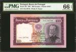PORTUGAL. Banco de Portugal. 100 Escudos, 1961. P-165. PMG Gem Uncirculated 66 EPQ.
