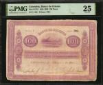 COLOMBIA. Banco de Oriente. 100 Pesos, 1884-1900. P-S701. PMG Very Fine 25.
