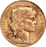 FRANCE. 20 Francs, 1912. Paris Mint. PCGS MS-66.