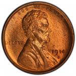 1914-S林肯像铜币 PCGS MS 66 1914-S Lincoln Cent