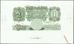 GREAT BRITAIN. Bank of England. 1 Pound, ND (1948-1960). P-369pp. Progressive Proofs. About Uncircul