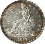 1877 Trade Dollar. EF-40 (PCGS).
