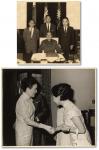 蒋介石、宋美龄接见杰出青年照片二件