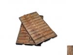 清民“梁文和”号盛放钱币木制老托盘二件，包浆醇厚，状态自然，保存上佳
