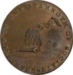 Undated (ca. 1793-1795) Kentucky Token. W-8800. Rarity-1. Copper. Plain Edge. MS-64 BN (PCGS). OGH.