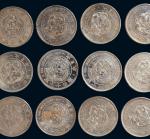 1880-1915年明治十三年至大正三年日本一圆银币一组二十七枚