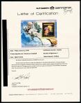 卡扎菲签名邮票小型张（带证书）