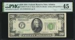 Fr. 2054-FLfb. 1934 $20  Federal Reserve Note. Atlanta. PMG Choice Extremely Fine 45. Late Finish Ba