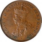 1935年澳大利亚 1/2 便士。AUSTRALIA. 1/2 Penny, 1935. Melbourne Mint. George V. PCGS MS-62 Brown.