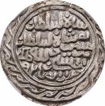 1519年印度银币1 坦噶。INDIA. Sultans of Bengal. Silver Tanka, AH 925 (1519). Husainabad Mint. Nasir Al-Din N