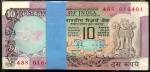 Reserve Bank of India, 3 bundles of 100 consecutive notes consisting of: 10 rupees, signed by R.N. M