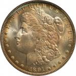 1891-O Morgan Silver Dollar. MS-64 (NGC). OH.
