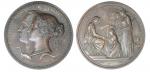 1851年铸英国维多利亚夫妇大铜章，GEF