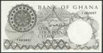 Bank of Ghana, 1000 cedis, ND (1965), serial number A/1 003097, black, star at top left, value at ce
