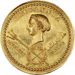 1759 Quebec Taken Medal. Betts-421. Gold, 40.0 mm. MS-64 (PCGS).