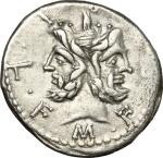 The Roman Republic, M. Furius L.f. Philus.. AR Denarius, 119 BC. Cr. 281/1. B.18. 3.84 g.  19 mm.  极
