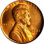 1945-D Lincoln Cent. MS-67 RD (PCGS). CAC.
