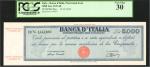 ITALY. Banca dItalia. 5000 Lire, 1947-49. P-86a. PMG Choice Very Fine 35.